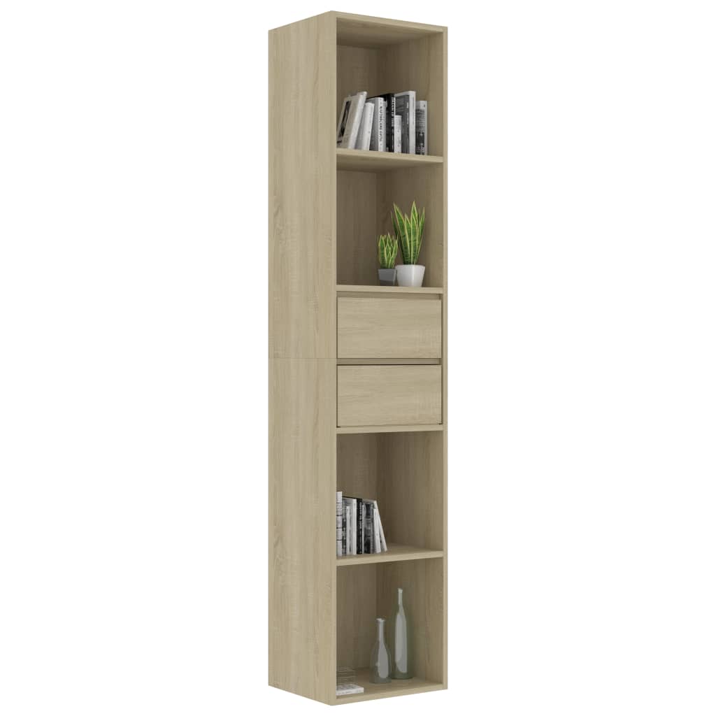 Βιβλιοθήκη Χρώμα Sonoma Δρυς 36 x 30 x 171 εκ. από Επεξ. Ξύλο - Pakobazaar