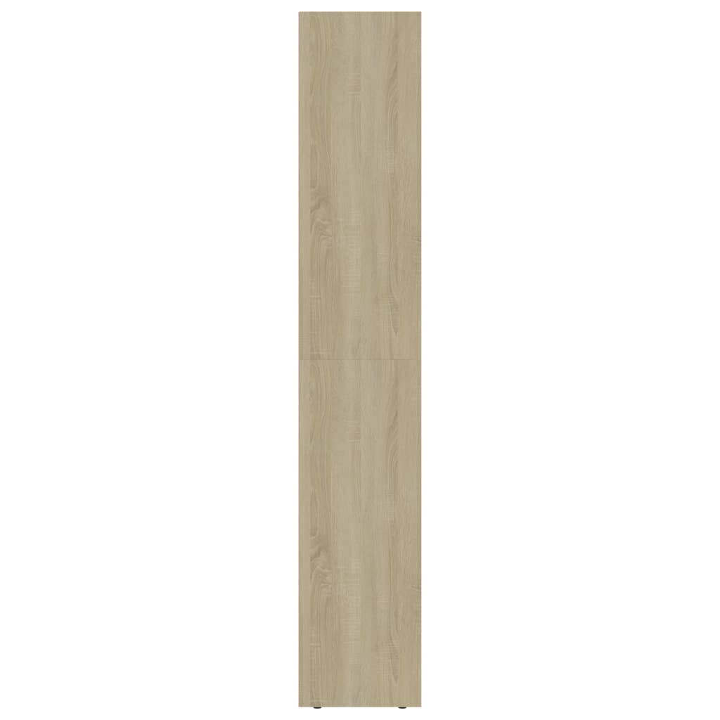 Βιβλιοθήκη Λευκό / Sonoma Δρυς 36x30x171 εκ. από Επεξ. Ξύλο