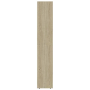 Βιβλιοθήκη Λευκό / Sonoma Δρυς 36x30x171 εκ. από Επεξ. Ξύλο
