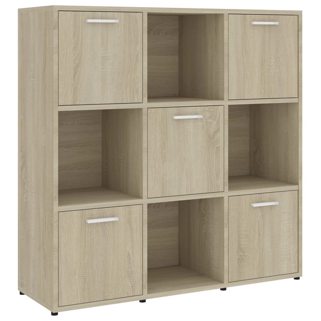 Βιβλιοθήκη Χρώμα Sonoma Δρυς 90 x 30 x 90 εκ. από Επεξ. Ξύλο