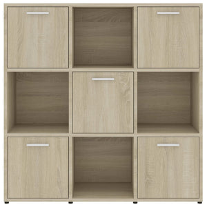 Βιβλιοθήκη Χρώμα Sonoma Δρυς 90 x 30 x 90 εκ. από Επεξ. Ξύλο