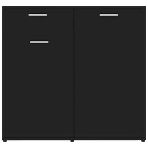 Μπουφές Μαύρος 160 x 36 x 75 εκ. από Μοριοσανίδα