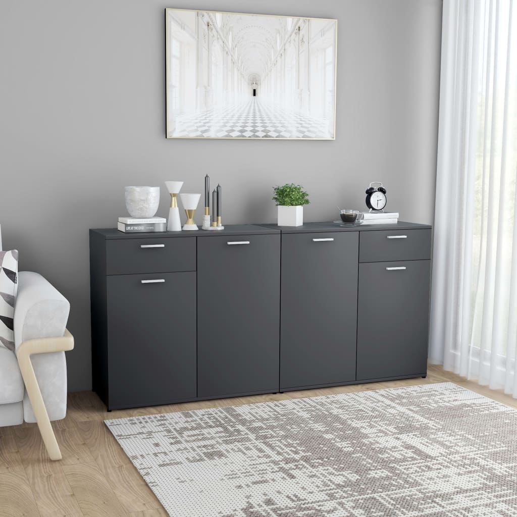 Μπουφές Γκρι 160 x 36 x 75 εκ. από Μοριοσανίδα