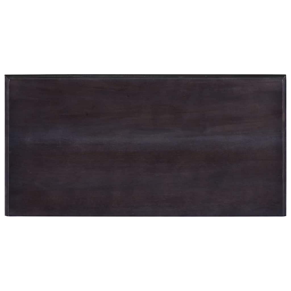 Τραπέζι Κονσόλα Ανοιχτό Καφέ Μαύρο 60x30x75 εκ. από Μασίφ Μαόνι