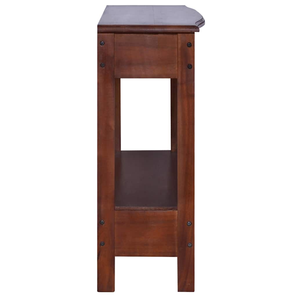 Τραπέζι Κονσόλα Κλασικό Καφέ 120 x 30 x 75 εκ. από Μασίφ Μαόνι