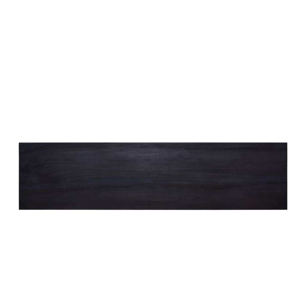 Τραπέζι Κονσόλα Μαύρο 120 x 30 x 75 εκ. από Μασίφ Μαόνι