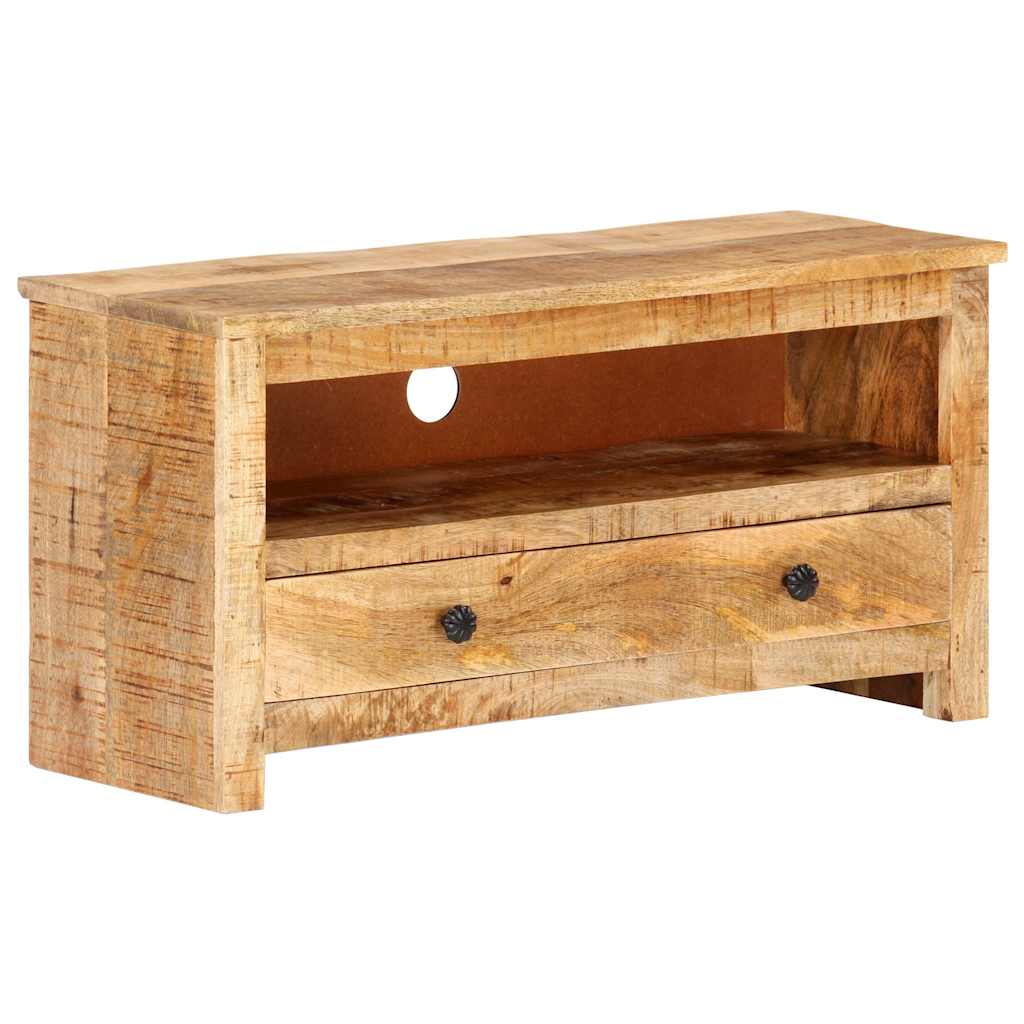 Έπιπλο Τηλεόρασης 79 x 30 x 40 εκ. από Ακατέργαστο Ξύλο Μάνγκο
