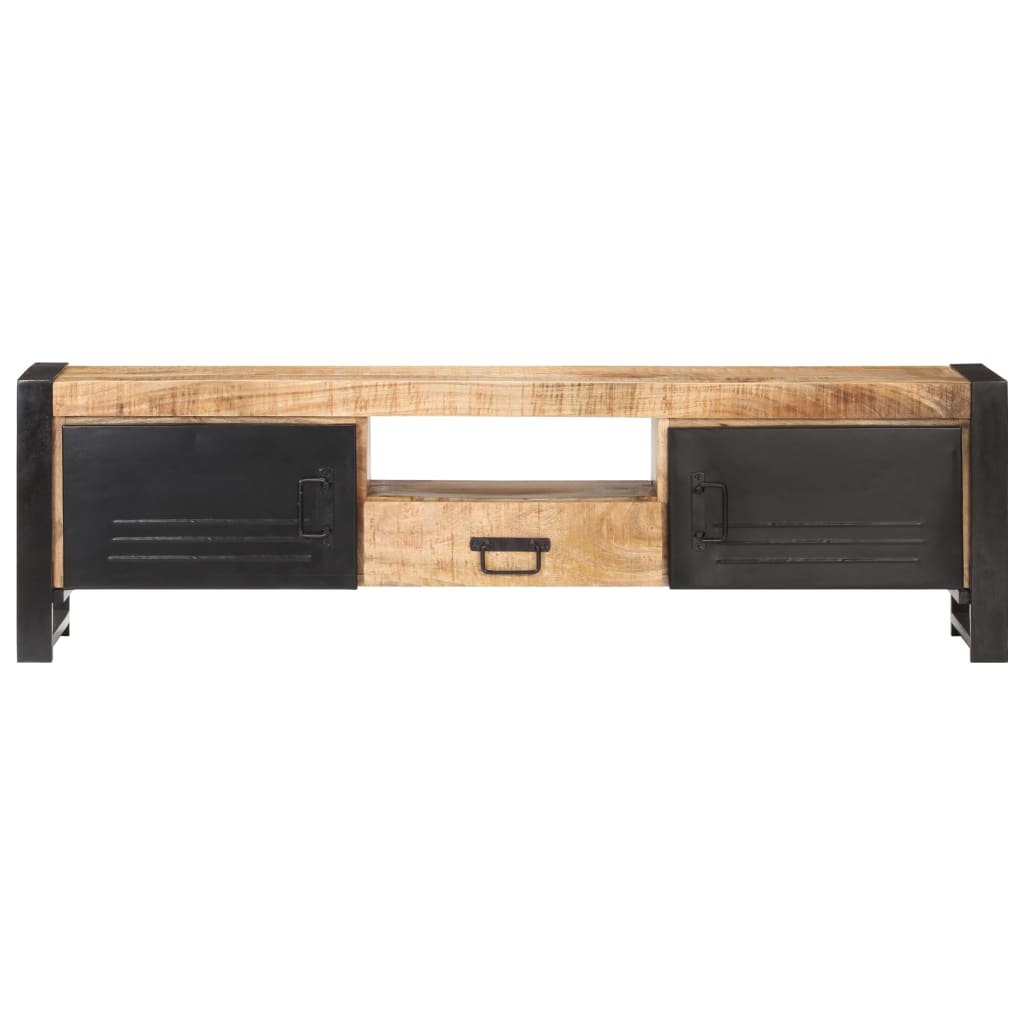 Έπιπλο Τηλεόρασης 140 x 30 x 40 εκ. από Ακατέργαστο Ξύλο Μάνγκο