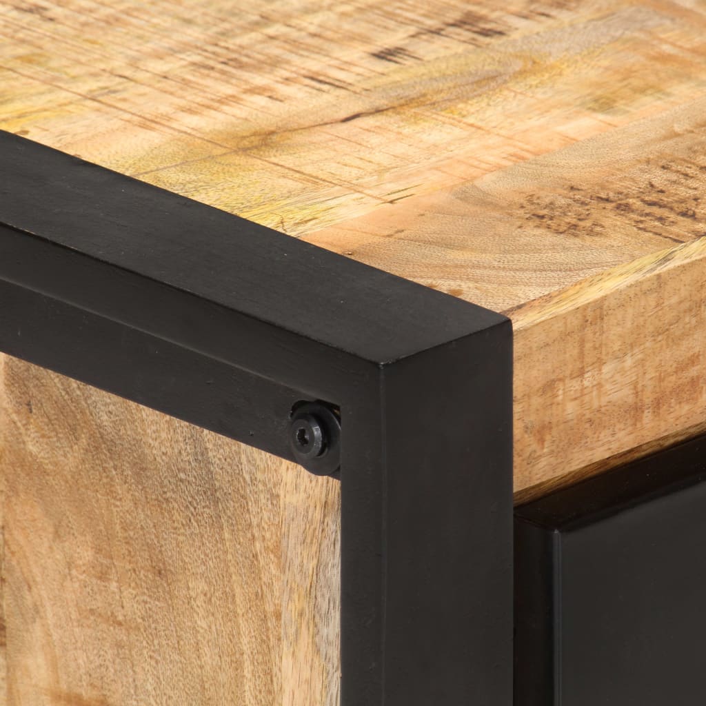 Έπιπλο Τηλεόρασης 140 x 30 x 40 εκ. από Ακατέργαστο Ξύλο Μάνγκο