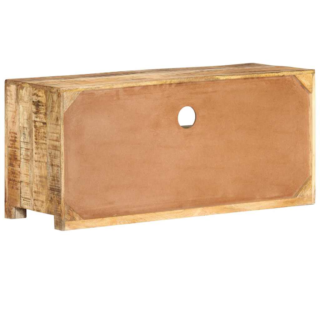 Έπιπλο Τηλεόρασης 90x30x40 εκ. Μασίφ Ακατέργαστο Ξύλο Μάνγκο