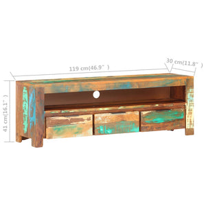 ντουλάπι τηλεόρασης  119x30x41 cm Στερεό ανακυκλωμένο ξύλο