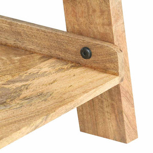 Βιβλιοθήκη με 5 Επίπεδα 60 x 37 x 180 εκ. από Μασίφ Ξύλο Μάνγκο - Pakobazaar