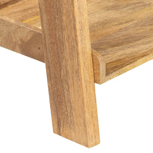 Βιβλιοθήκη με 5 Επίπεδα 120x37x180 εκ. από Μασίφ Ξύλο Μάνγκο