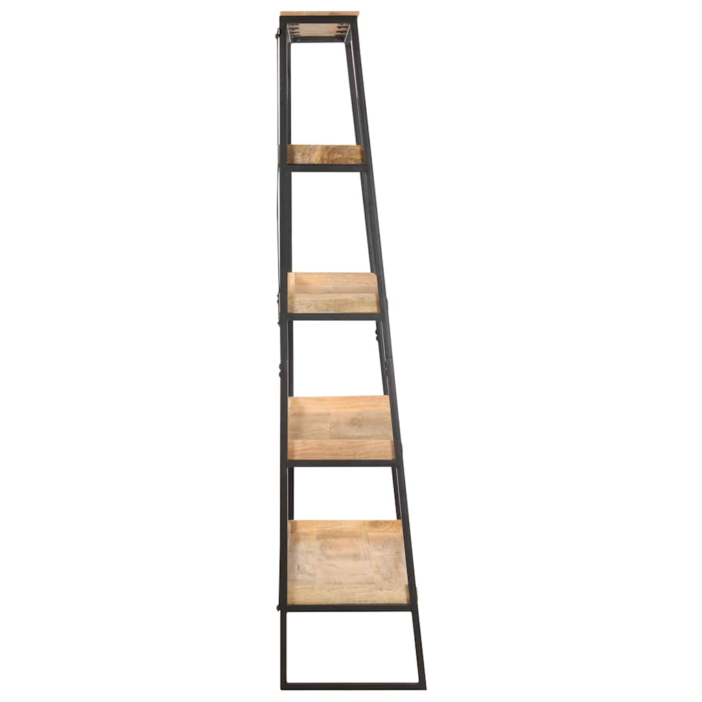 Βιβλιοθήκη με 5 Επίπεδα 120x39x180 εκ. από Μασίφ Ξύλο Μάνγκο