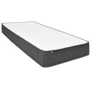 Κρεβάτι Boxspring Σκούρο Γκρι 200 x 200 εκ. Υφασμάτινο - PAKOBAZAAR