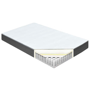 Κρεβάτι Boxspring Σκούρο Γκρι 160 x 200 εκ. Υφασμάτινο - Pakobazaar