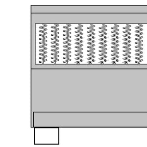 Κρεβάτι Boxspring Σκούρο Γκρι 160 x 200 εκ. Υφασμάτινο - Pakobazaar