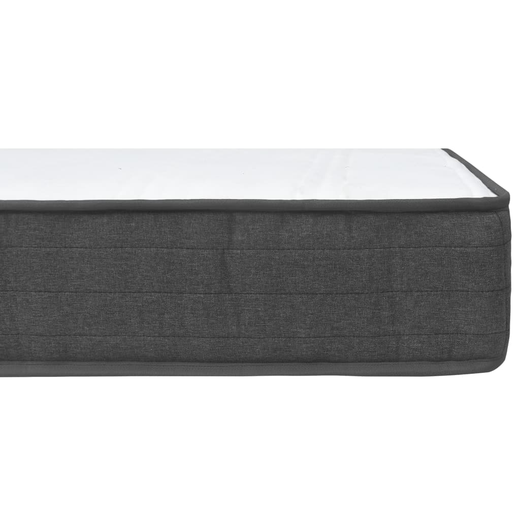 Κρεβάτι Boxspring Σκούρο Γκρι 180 x 200 εκ. Υφασμάτινο - Pakobazaar