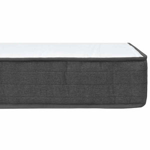 Κρεβάτι Boxspring Σκούρο Γκρι 160 x 200 εκ. Υφασμάτινο