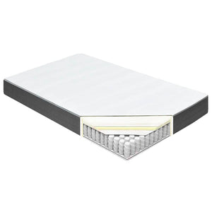 Κρεβάτι Boxspring Σκούρο Γκρι 180 x 200 εκ. Υφασμάτινο - Pakobazaar