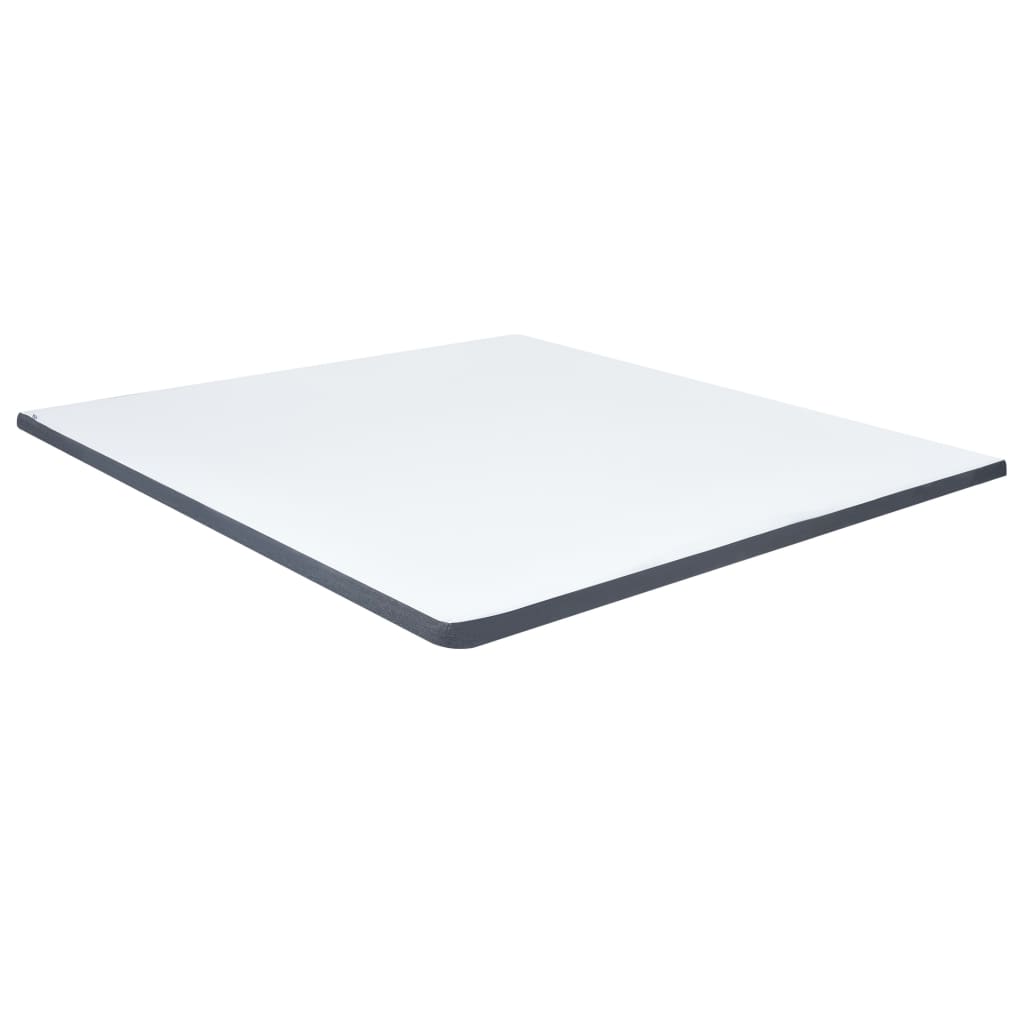 Κρεβάτι Boxspring Σκούρο Γκρι 200 x 200 εκ. Υφασμάτινο - Pakobazaar