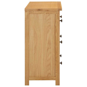 Συρταριέρα 80 x 35 x 75 εκ. από Μασίφ Ξύλο Δρυός - PAKOBAZAAR