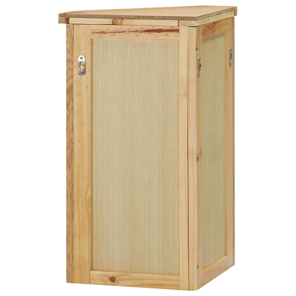 Ντουλάπι Βιτρίνα Τοίχου Γωνιακό 45x28x60 εκ. Μασίφ Ξύλο Δρυός