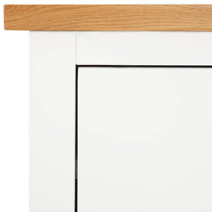 Συρταριέρα 80 x 35 x 75 εκ. από Μασίφ Ξύλο Δρυός - PAKOBAZAAR
