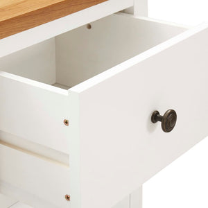 Συρταριέρα 80 x 35 x 75 εκ. από Μασίφ Ξύλο Δρυός - PAKOBAZAAR