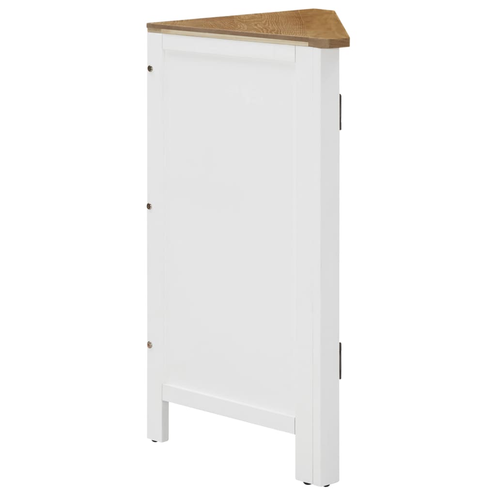 Ντουλάπι Γωνιακό 59 x 45 x 80 εκ. από Μασίφ Ξύλο Δρυός - PAKOBAZAAR
