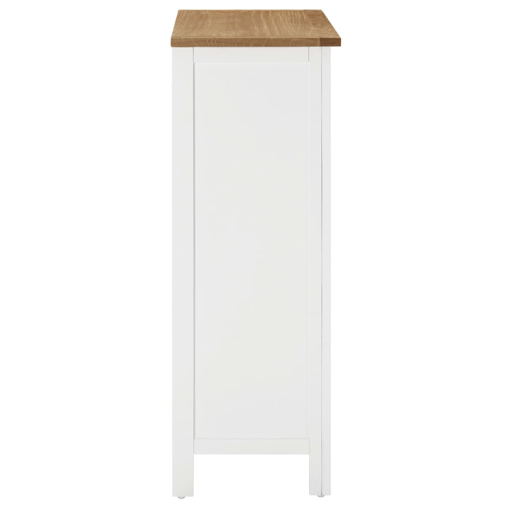 Κάβα Κρασιών 72 x 32 x 90 εκ. από Μασίφ Ξύλο Δρυός - PAKOBAZAAR