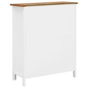 Κάβα Κρασιών 72 x 32 x 90 εκ. από Μασίφ Ξύλο Δρυός - PAKOBAZAAR