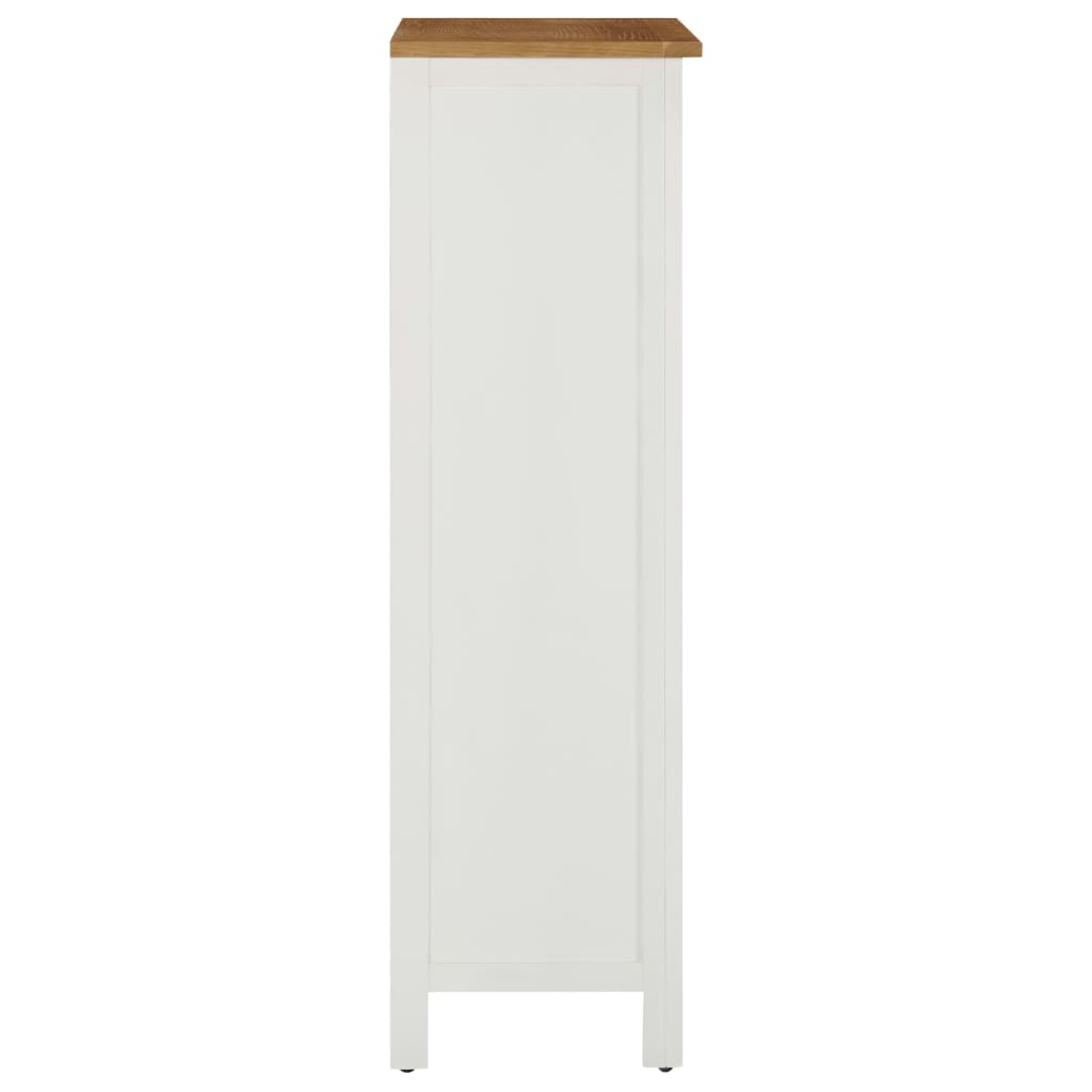 Κάβα Κρασιών 56 x 32 x 110 εκ. από Μασίφ Ξύλο Δρυός - PAKOBAZAAR