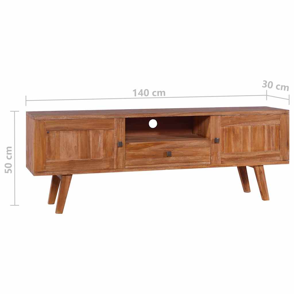 Έπιπλο Τηλεόρασης 140 x 30 x 50 εκ. από Μασίφ Ξύλο Teak