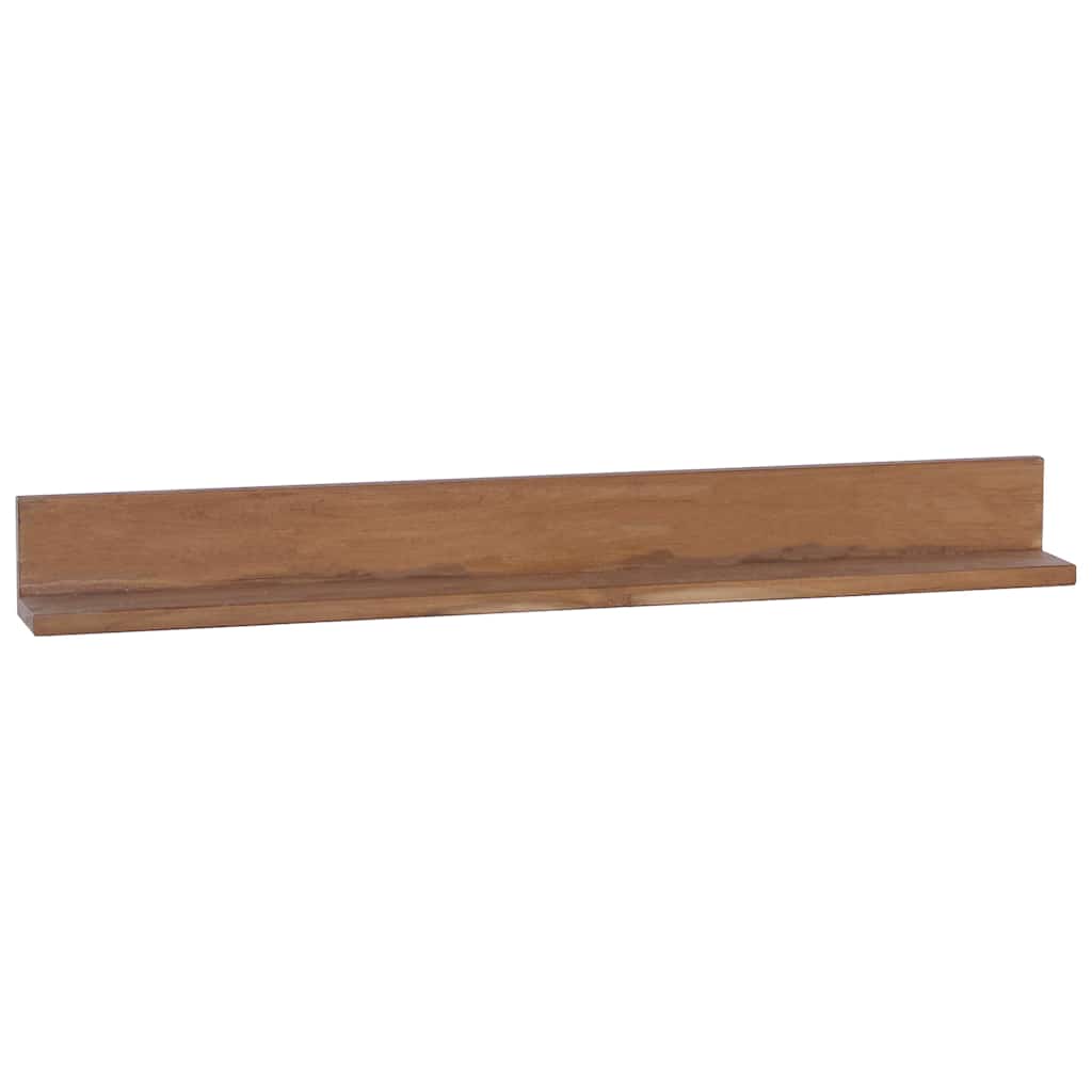 Ράφια Τοίχου 2 Τεμ. 90 x 10 x 10 εκ. από Μασίφ Ξύλο Teak