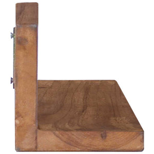 Ράφια Τοίχου 2 Τεμ. 90 x 10 x 10 εκ. από Μασίφ Ξύλο Teak