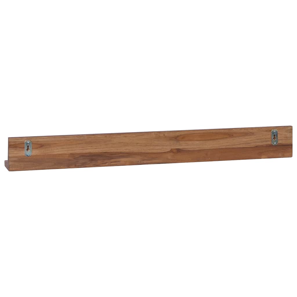 Ράφια Τοίχου 2 Τεμ. 90 x 10 x 10 εκ. από Μασίφ Ξύλο Teak