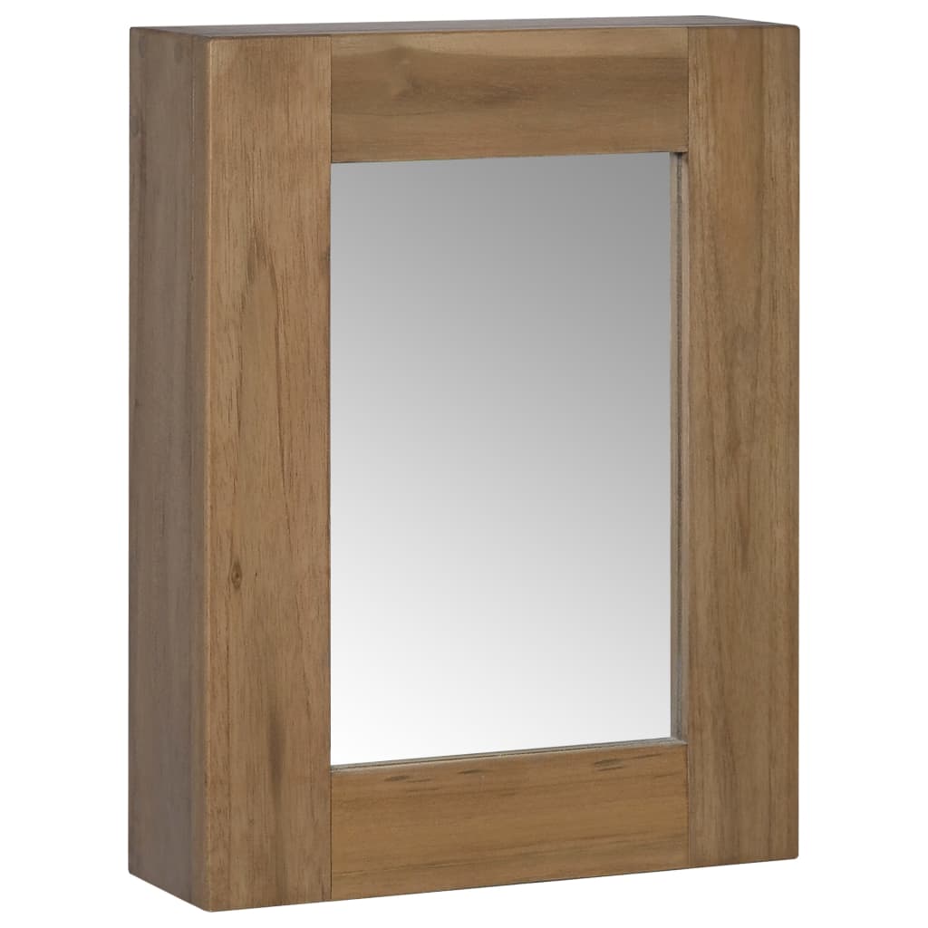 Ντουλάπι με Καθρέφτη 30 x 10 x 40 εκ. Μασίφ Ξύλο Teak