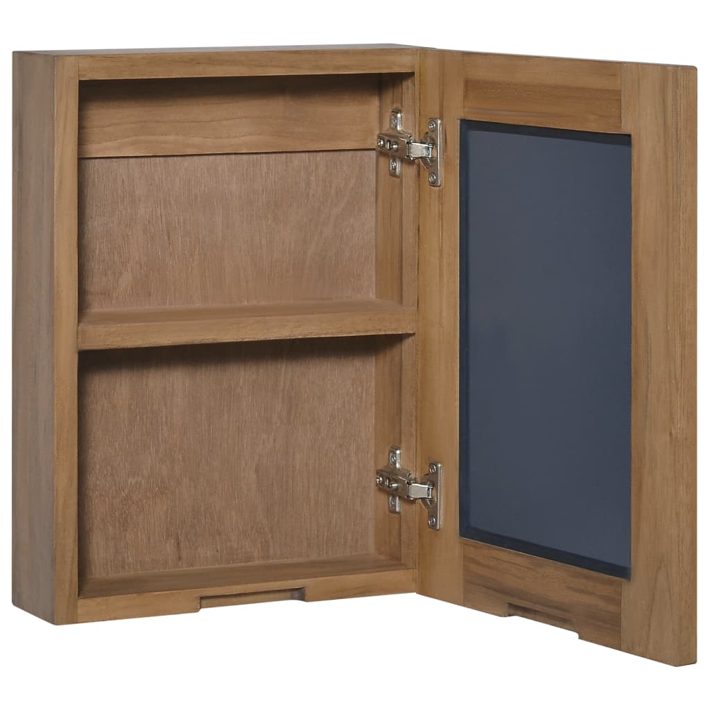 Ντουλάπι με Καθρέφτη 30 x 10 x 40 εκ. Μασίφ Ξύλο Teak