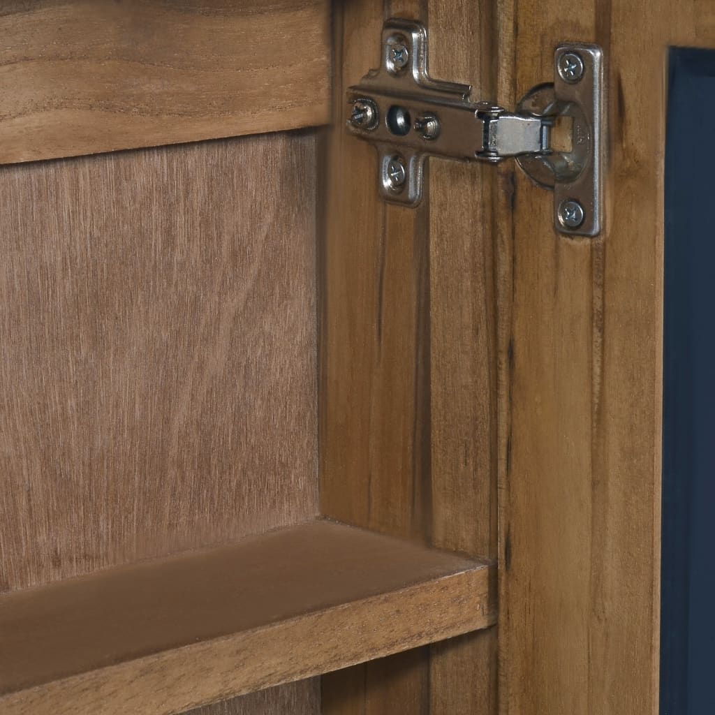 Ντουλάπι με Καθρέφτη 30 x 10 x 40 εκ. Μασίφ Ξύλο Teak