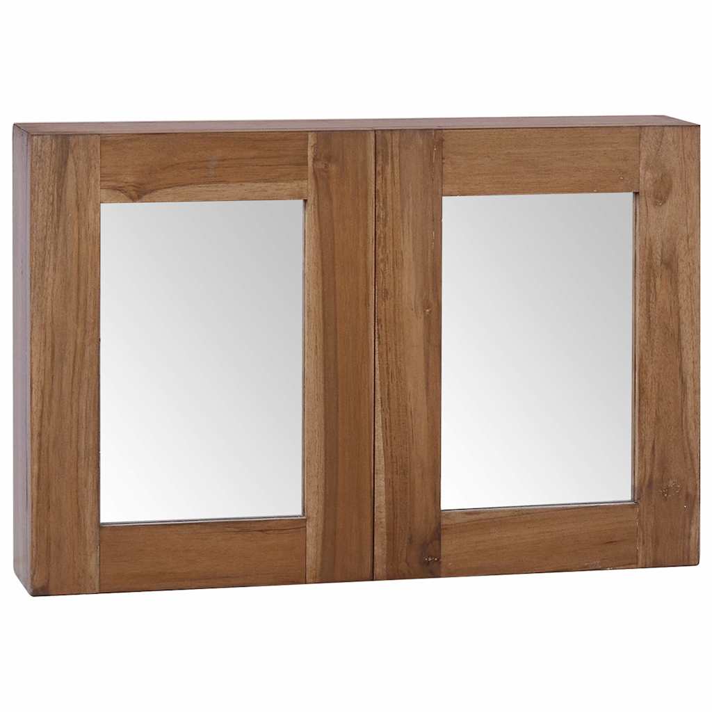 Ντουλάπι με Καθρέφτη 60 x 10 x 40 εκ. Μασίφ Ξύλο Teak