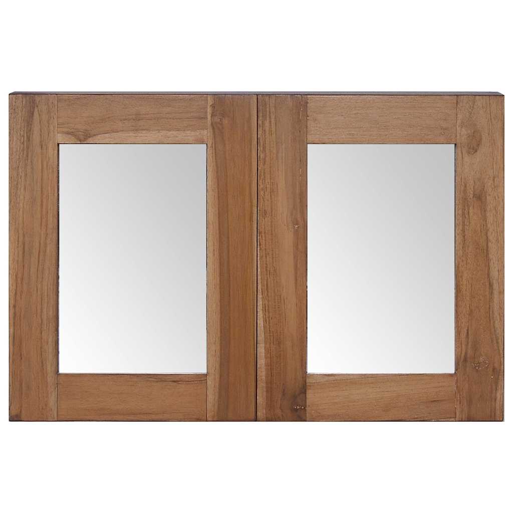 Ντουλάπι με Καθρέφτη 60 x 10 x 40 εκ. Μασίφ Ξύλο Teak