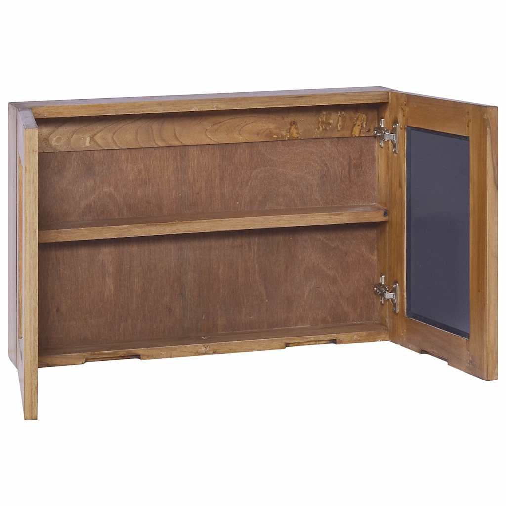 Ντουλάπι με Καθρέφτη 60 x 10 x 40 εκ. Μασίφ Ξύλο Teak