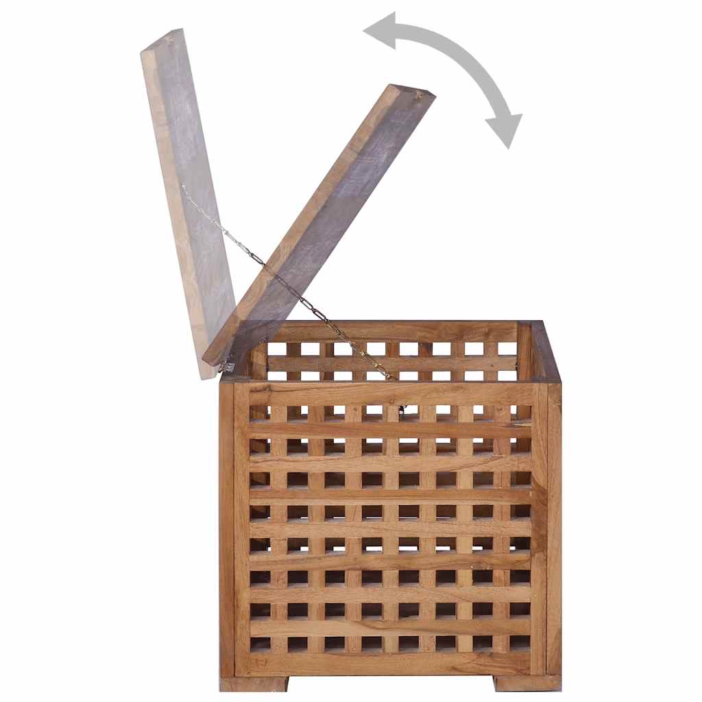 Κουτί Αποθήκευσης 40 x 40 x 40 εκ. από Μασίφ Ξύλο Teak