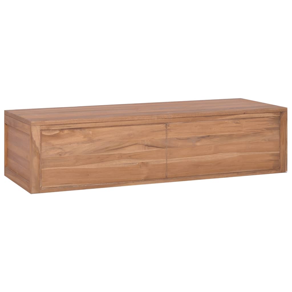 Έπιπλο Μπάνιου/Νιπτήρα Επιτοίχιο 120x45x30 εκ. Μασίφ Ξύλο Teak