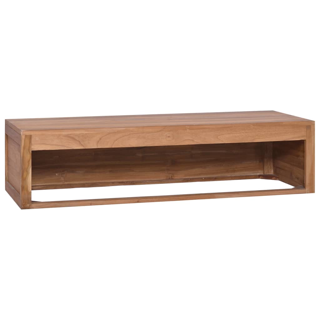 Έπιπλο Μπάνιου/Νιπτήρα Επιτοίχιο 120x45x30 εκ. Μασίφ Ξύλο Teak