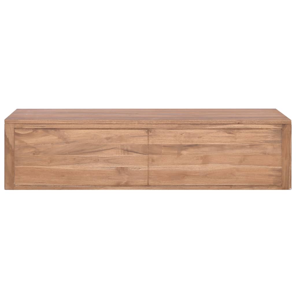 Έπιπλο Μπάνιου/Νιπτήρα Επιτοίχιο 120x45x30 εκ. Μασίφ Ξύλο Teak