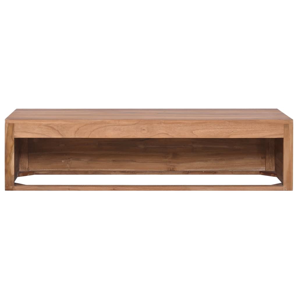 Έπιπλο Μπάνιου/Νιπτήρα Επιτοίχιο 120x45x30 εκ. Μασίφ Ξύλο Teak