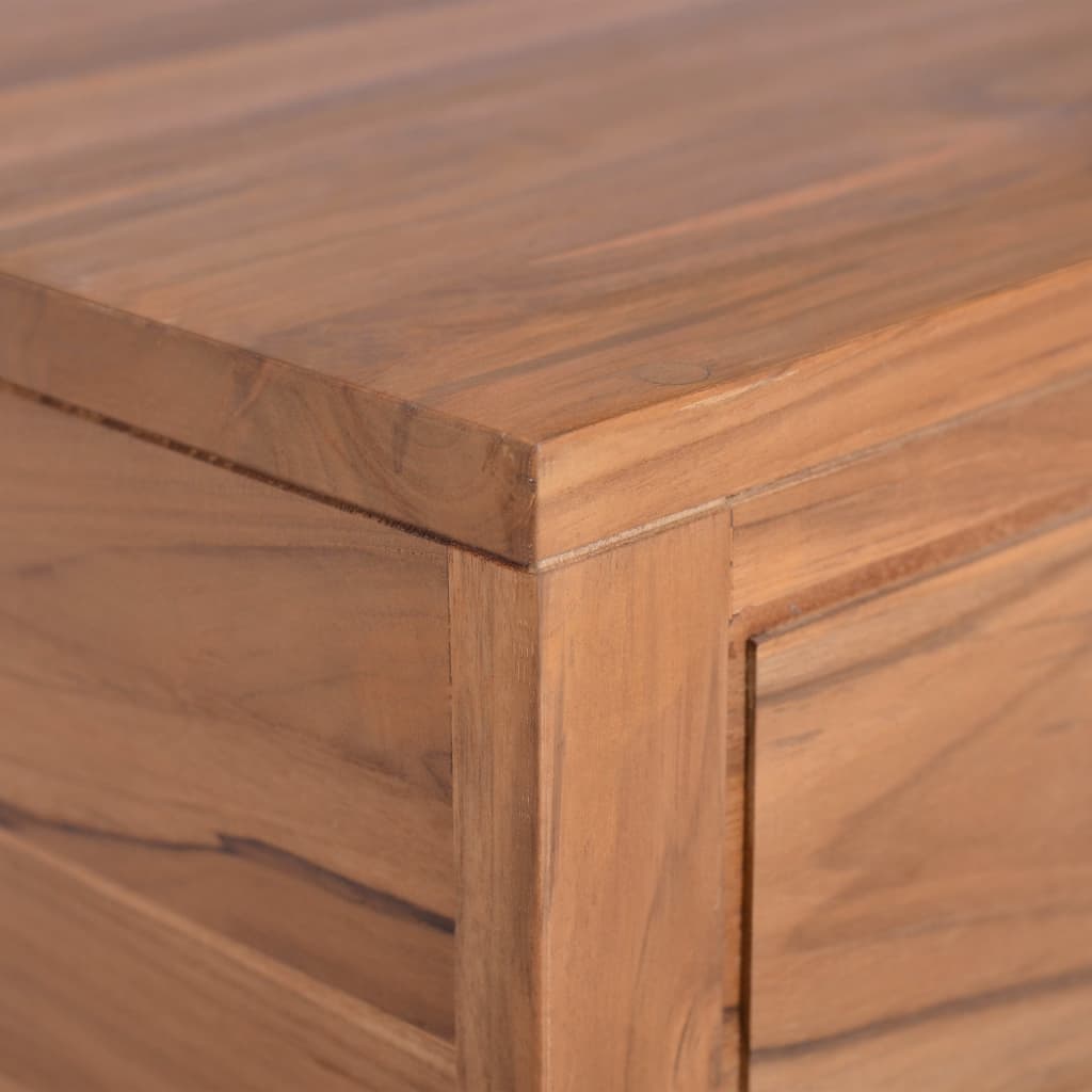 Έπιπλο Μπάνιου/Νιπτήρα Επιτοίχιο 120x45x30 εκ. Μασίφ Ξύλο Teak