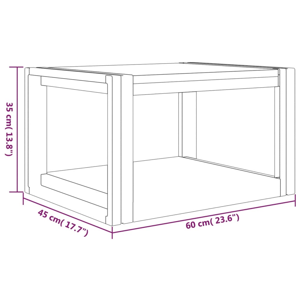 Έπιπλο Μπάνιου 60 x 45 x 35 εκ. από Μασίφ Ξύλο Teak